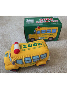 Hess Toy Truck 2024 My Plush School Bus Singing Lights Sound Toy Boxed